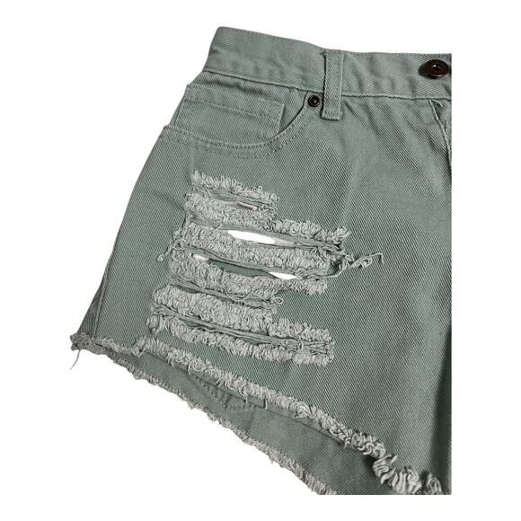 Forever 21 Womens Shorts 27 Distressed Grunge Cut Off Festival Beach - Picture 2 of 5